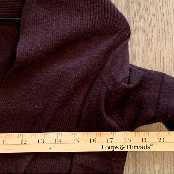 41 HAWTHORN Cardigan women’s small wine purple open front longline. - Picture 9 of 10